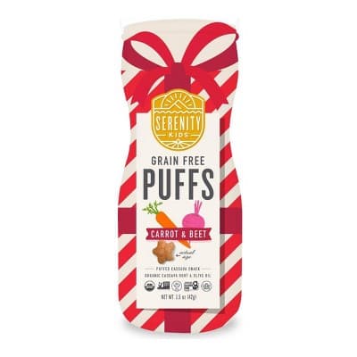 Serenity Kids Carrot &#38; Beet Grain Free Puffs Baby Snack