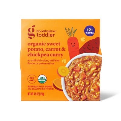 Organic Sweet Potato Carrot Chick Peas Toddler Meal Bowl - Good &#38; Gather&#8482;