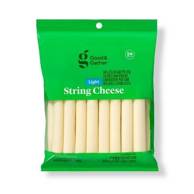 Light Low-Moisture Part-Skim Mozzarella Cheese Sticks  Good &#38; Gather&#8482;