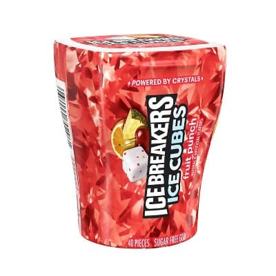 Ice Breakers Ice Cubes Fruit Punch Sugar Free Chewing Gum