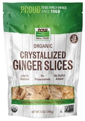 Now Foods Ginger Slices No Sulfur  