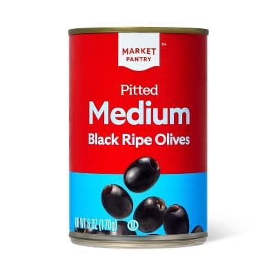 Medium Pitted Black Olives - Market Pantry&#8482;