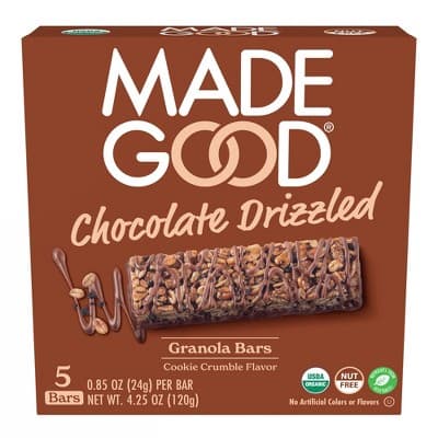 Is it Macadamia Free? Madegood Chocolate Dipped Granola Bar Cookie Crumble