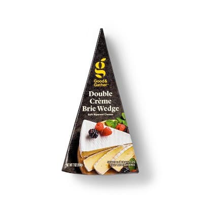 Double Cr&#232;Me Brie Cheese Wedge - Good &#38; Gather&#8482;