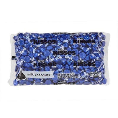 Dark Blue Hershey'S Kisses Candy Milk Chocolates
