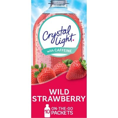 Crystal Light Energy On The Go Wild Strawberry Drink Mix 