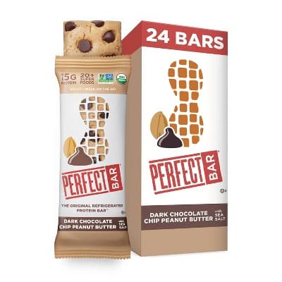 Perfect Bar Original  Protein Bar, Dark Chocolate Chip Peanut Butter