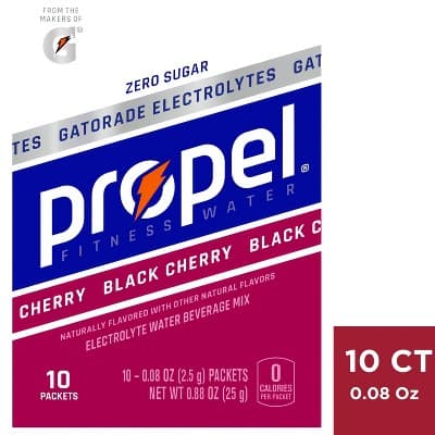 Propel Zero Sugar Electrolytes Black Cherry Electrolyte Water Beverage Mix