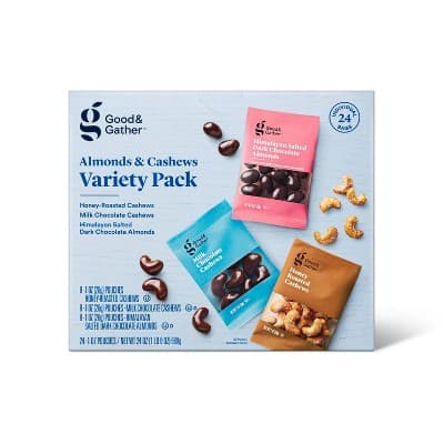 Almonds And Cashews Variety Pack - Good &#38; Gather&#8482;