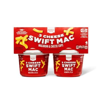 Swift Macaroni &#38; Cheese Triple Cheese Microwavable Cups - Market Pantry&#8482;