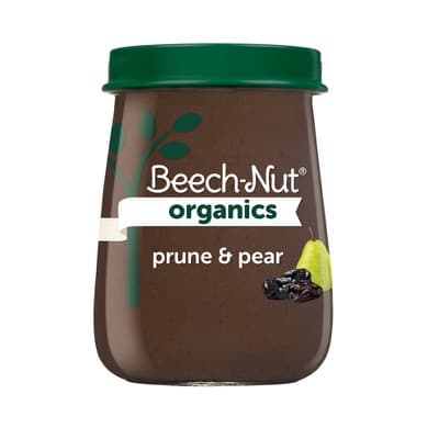 Beech-Nut Organics Prune &#38; Pear Baby Food Jar