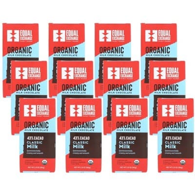 Equal Exchange Organic 43% Cacao Classic Milk Chocolate Bar