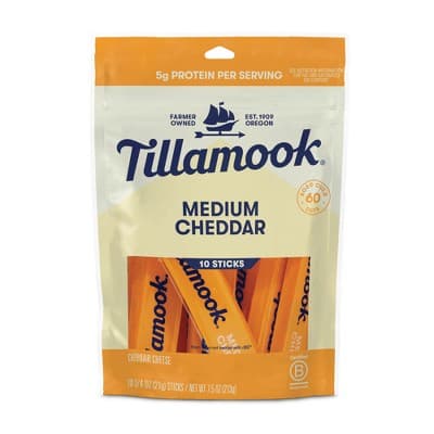 Tillamook Medium Cheddar Cheese Sticks