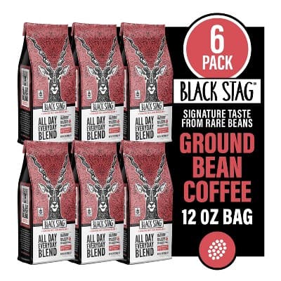 Black Stag All Day Everyday Blend, Medium Roast, Ground Coffee