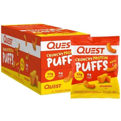 Quest Nutrition Crunchy Protein Puffs - Cheddar