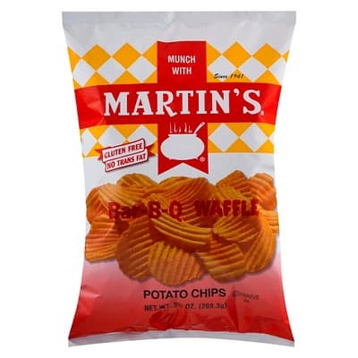 Martin'S Barbecue Flavored Waffle Potato Chips