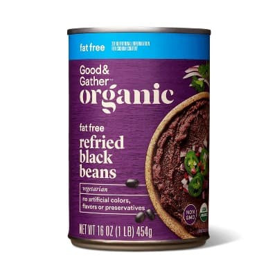 Organic Fat Free Refried Black Beans - Good &#38; Gather&#8482;