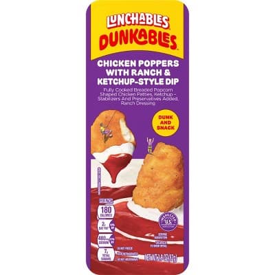Lunchables Dunkables Chicken Poppers With Ketchup And Ranch