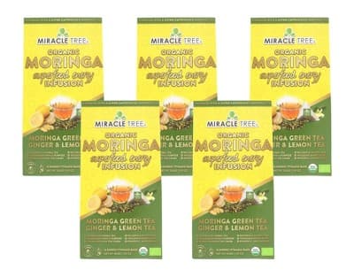 Miracle Tree Moringa Ginger Lemon Tea -  5/16 Bags