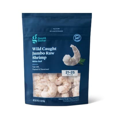 Good & Gather Wild Caught Jumbo Raw Shrimp White Gulf