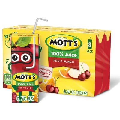 Mott&#39;S 100% Juice Fruit Punch - Oz Boxes