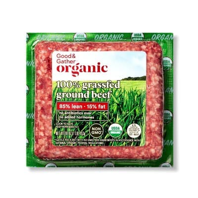Organic 100% Grassfed 85/15 Ground Beef - Good &#38; Gather&#8482;