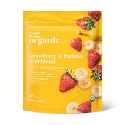 Organic Strawberry & Banana  Fruit Blend - Good & Gather&#8482;