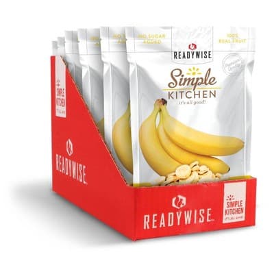 Wise Company Vegan Gluten Free Dehydrated Sliced Bananas