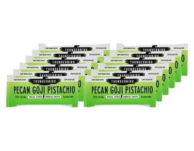 Thunderbird Real Food Bars Pecan Goji Pistachio Superfood Bar - 12 Bars