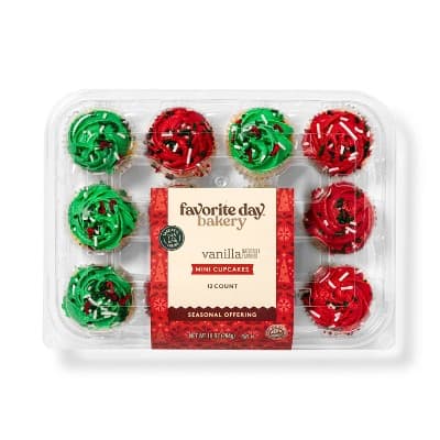 Holiday Vanilla Mini Cupcakes  Favorite Day&#8482;