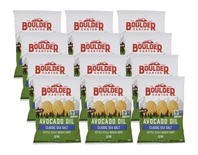Boulder Canyon Avocado Oil Classic Sea Salt Kettle Chips
