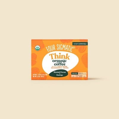 Four Sigmatic Think With Lion&#39;S Mane And Chaga Pod Medium Dark Roast Coffee