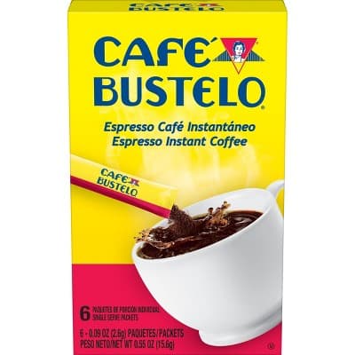 Cafe Bustelo Instant Espresso Coffee Single Serve
