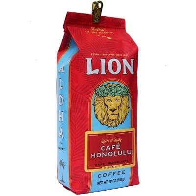 Lion Cafe Honolulu Medium Roast Ground Coffee