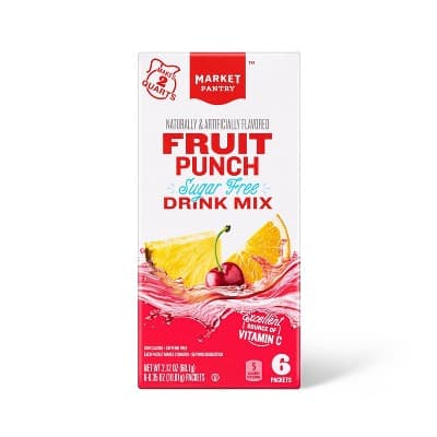 Fruit Punch Sugar-Free Drink Mix -  Market Pantry&#8482;