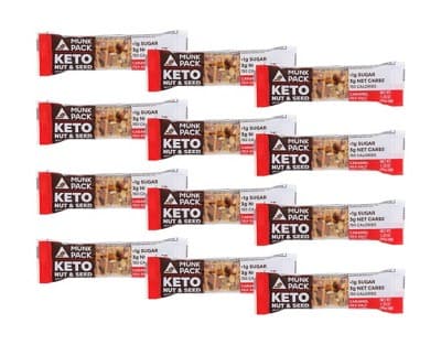 Munk Pack Caramel Sea Salt Keto Nut & Seed Bar - 12 Bars
