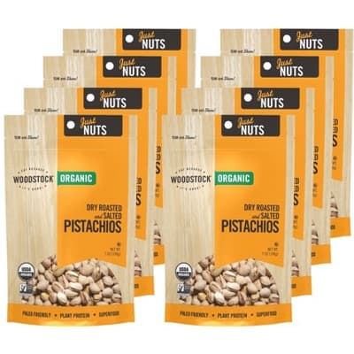 Woodstock Organic Dry Roasted And Salted Pistachios
