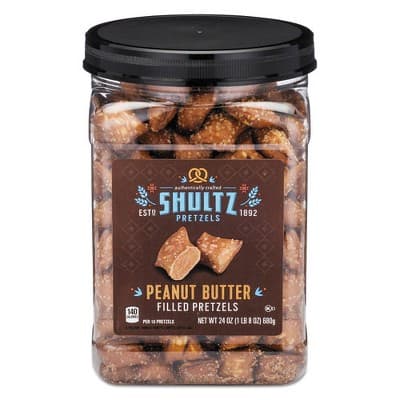 Shultz Pretzels, Peanut Butter, Tub