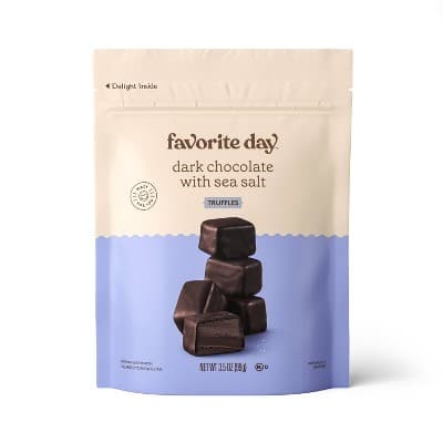 Dark Chocolate With Sea Salt Truffle Candy - Favorite Day&#8482;