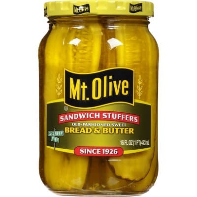 Mt. Olive Sandwich Stuffers Old-Fashioned Sweet Bread And Butter Pickle