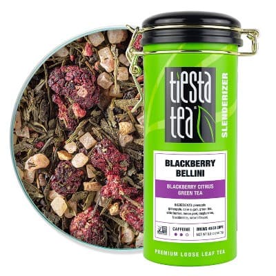 Tiesta Tea Blackbery Bellini, Green Loose Leaf Tea Tin