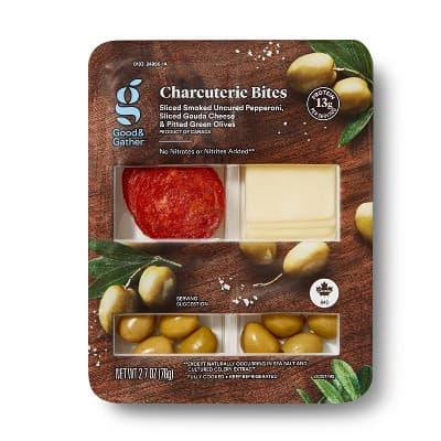 Pepperoni, Sliced Gouda Cheese And Green Olives - Good &#38; Gather&#8482;