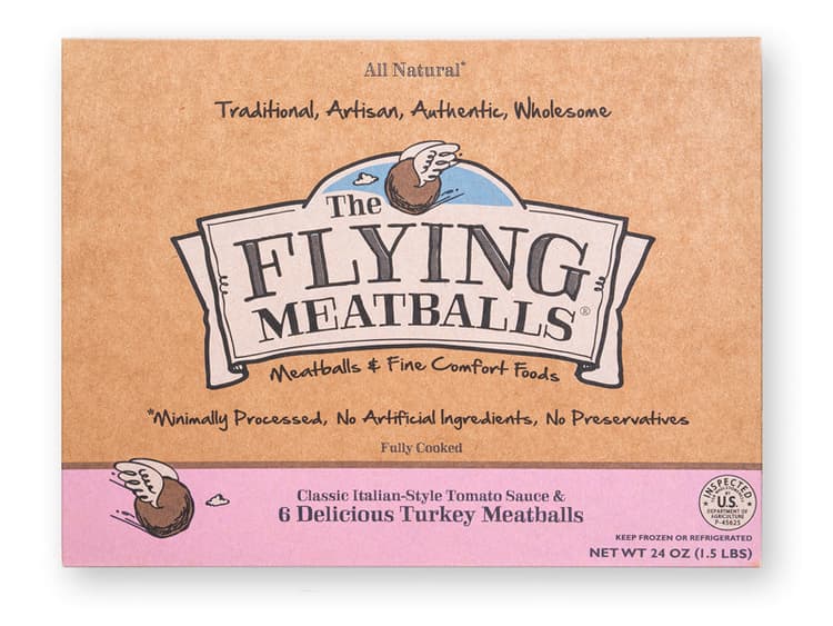 The Flying Meatballs Classic Italian-Style Tomato Sauce & Turkey Meatballs