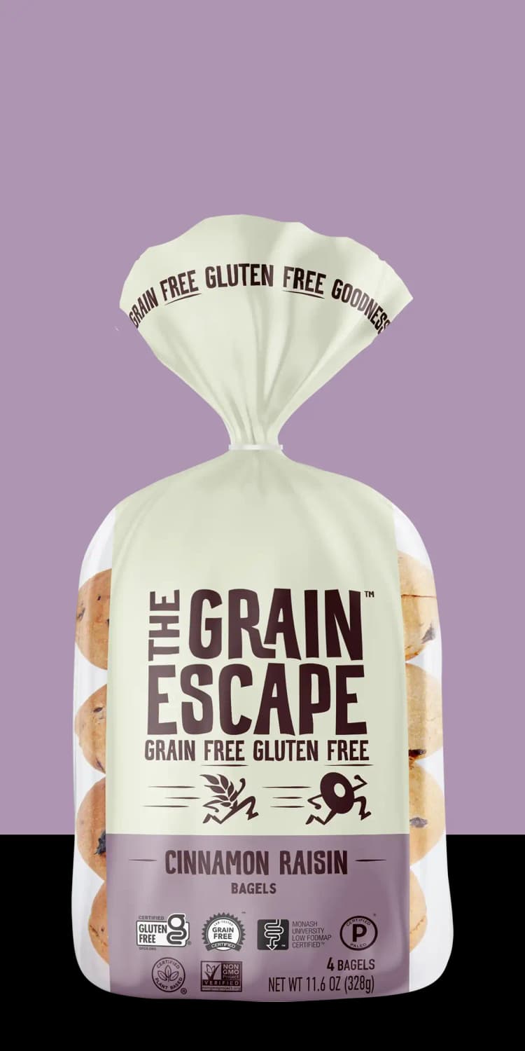 The Grain Escape Cinnamon Raisin Bagels