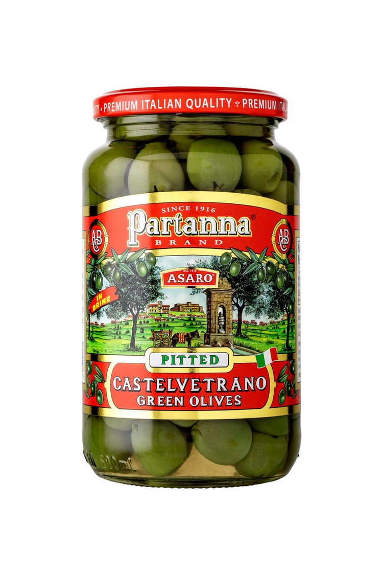Partanna Asaro Castelvetrano Pitted Green Olives