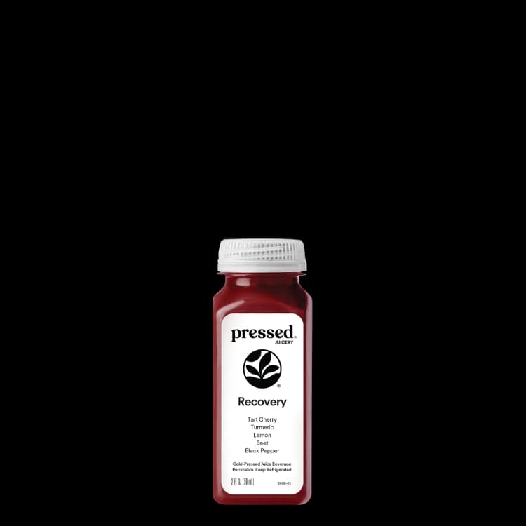 Pressed Recovery Tart Cherry Turmeric Lemon Beet Black Pepper Cold-Pressed Juice Beverage