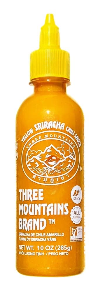 Three Mountains Brand Yellow Sriracha Chili Sauce