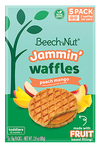 Beech-Nut Peach Mango Jammin’ Waffles