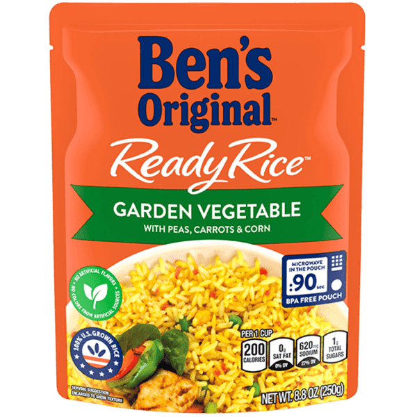 Is it Sesame Free? Ben's Original Ready Rice Easy Dinner Side Garden Vegetable Flavored Rice Pouch