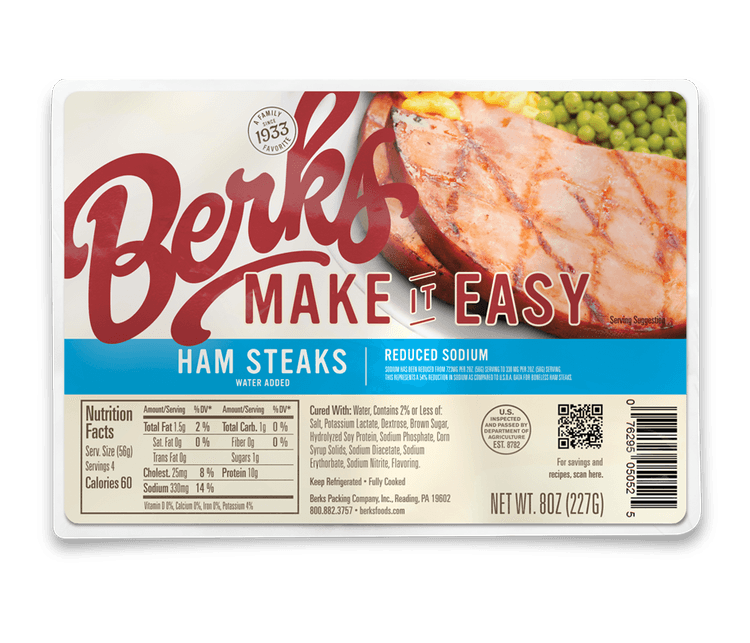 Berks Make It Easy Reduced Sodium Ham Steaks